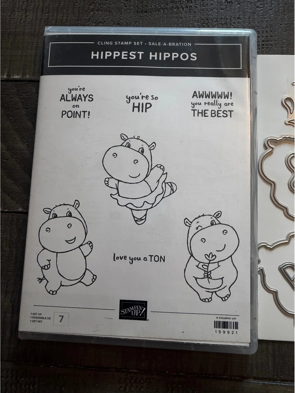 Stampin’ Up Hippest Hippos stamp set and Hippo Dies die cut set